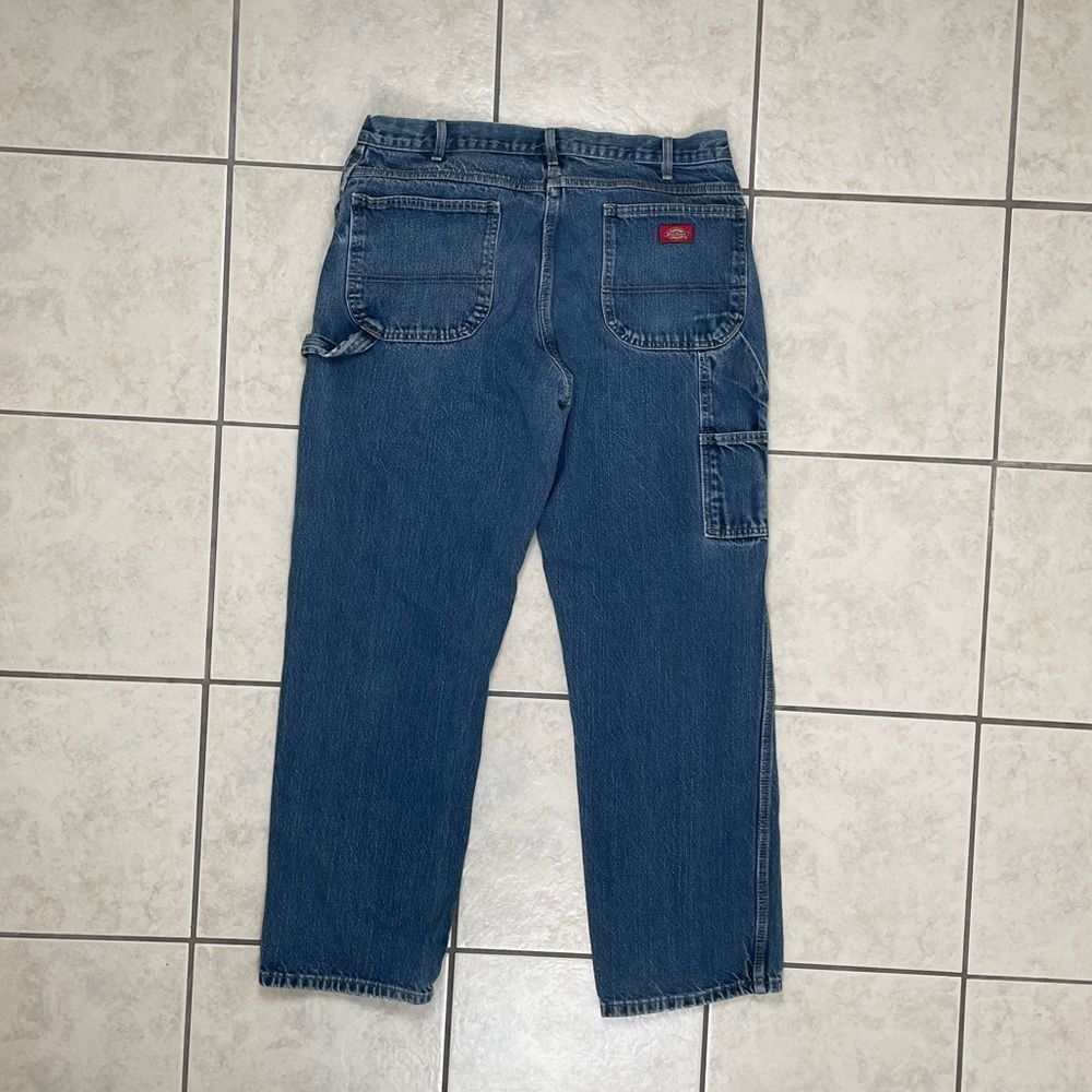 Dickies Relaxed Fit Heavyweight Blue Jeans 36x32